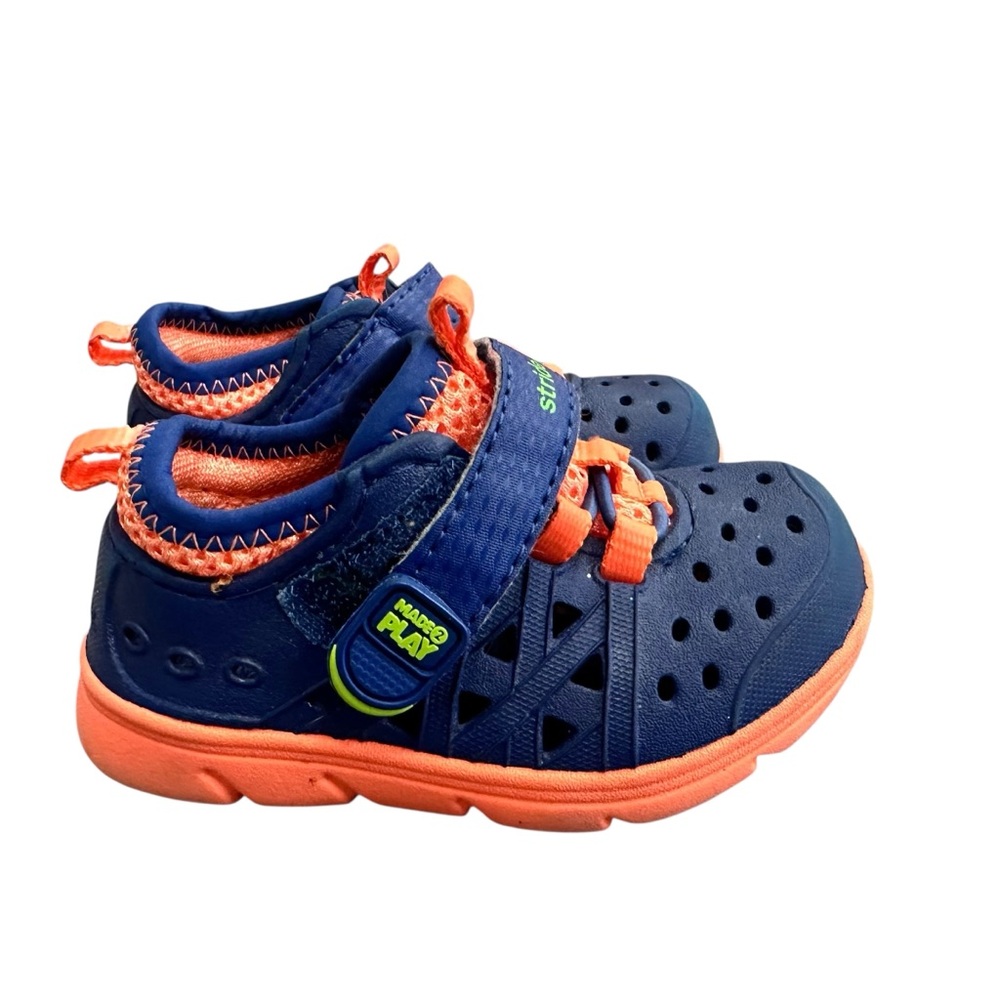Stride Rite‎ Made2Play Phibian Sneaker Sandals Blue Orange Toddler Size 5
